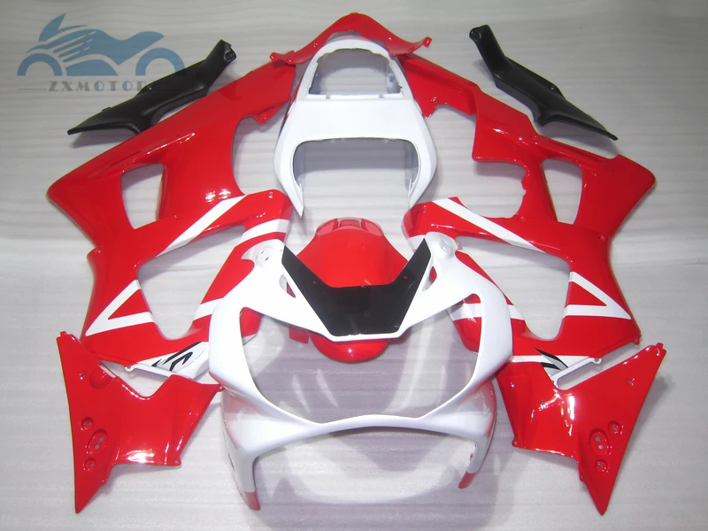 Высококачественный Комплект обтекателя впрыска, пригодный для Honda CBR900RR929 2000 2001 CBR 900RR929 00 01 белые, красные Обтекатели комплекты кузова PP09