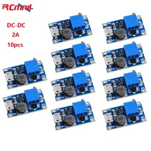 

RCmall 10Pcs DC-DC Adjustable Booster Board Step-up with Module Micro USB interface,MAX output 28V 2A