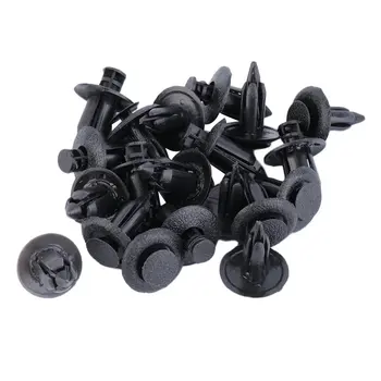 

20pcs Car Motorcycle Fairing Clips Rivets Fit For 6mm 8mm Hole Fastener Panel Black New Dropping Shipping