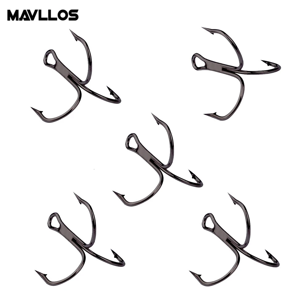 

Mavllos Fishing Hooks 20pcs/set High Carbon Steel Three Treble Hooks High Quality Crap Fishing Tackle Hook Accessories