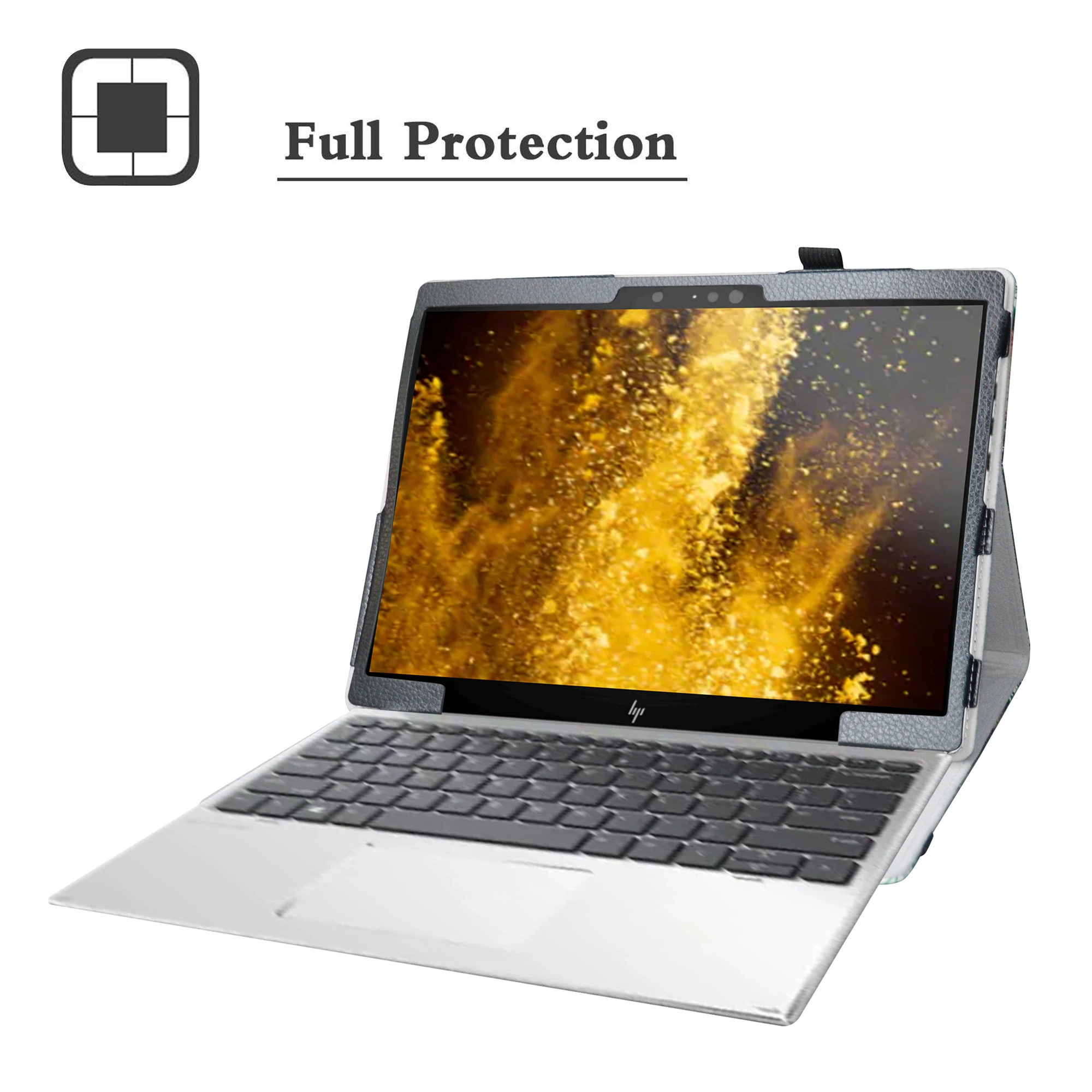 Capa Dobrável Destacável para Laptop com Fecho Elástico Estojo para hp Elite x2 g4 Não Apto para 133 Notebook 123 - Imagem 4