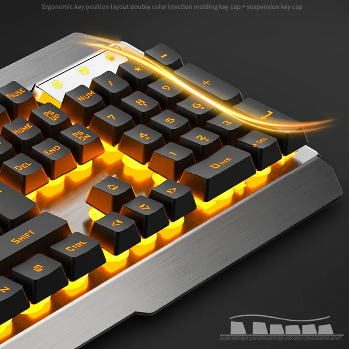 2,4G Беспроводная клавиатура и мышь комплект перезаряжаемая подсветка эргономичный 800-2400 dpi клавиатура комплект OUJ99