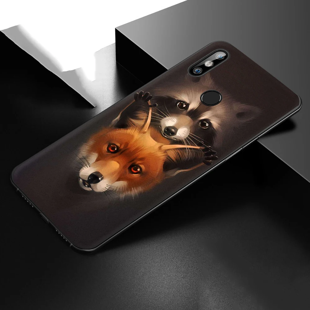 Милый Енот Мягкий ТПУ силиконовый чехол для телефона для Xiaomi Redmi Note 4 4X5 6 7 8 pro 5A prime 8T Xiaomi 9 pro Note 10