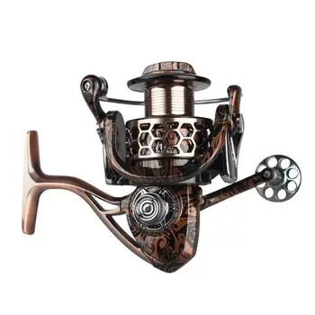 

Fishing Wheel All Metal Body Spinning Reel 13+1BB 5.5:1 High Speed Long Casting Reel 2000-7000 Seires Leopard Print Distant Reel
