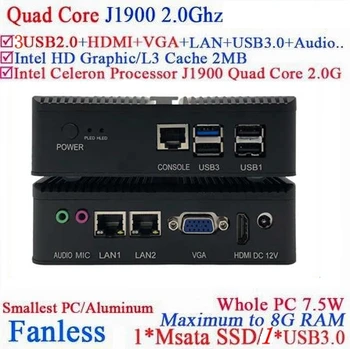 

nano pc Industral computer host good quality mini pc J1900 quad core with wifi computer case support win 7 XP system
