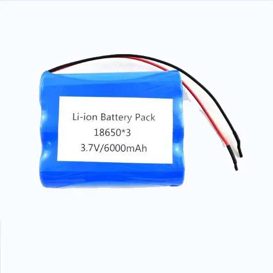 

Li-ion 18650 battery pack 1s3p 6000mah 3.7v 18650 lithium battery