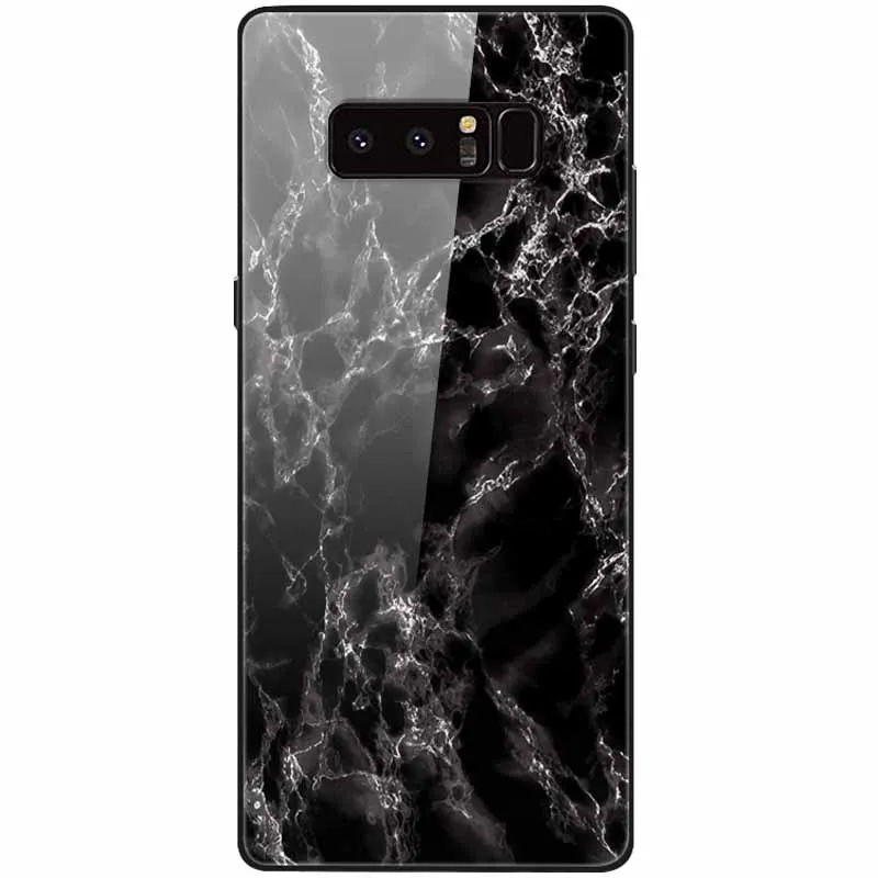 cute phone cases for samsung  Tempered Glass Cover For Samsung Note 8 Case Note9 Hard Protective Funda For Samsung Galaxy Note 10 Plus 9 Cases Luxury Bumper kawaii phone case samsung