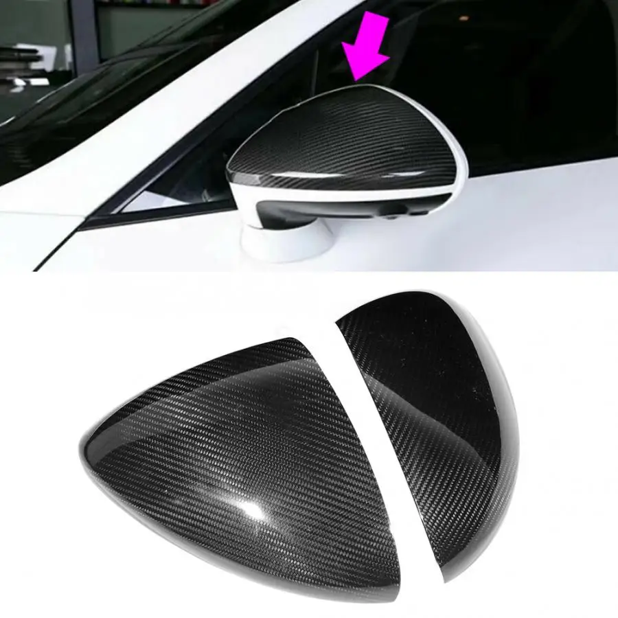 Сухое углеродное волокно дверное зеркало Накладка подходит для Porsche Panamera 970 2011 2012 2013 бренд авто аксессуары