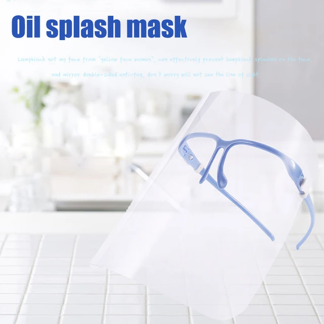 US $9.01  Spot Antivirus Bacteria Kitchen Cooking Face Mask Anti-Oil Splash Clear Shield Protector Tool QP2