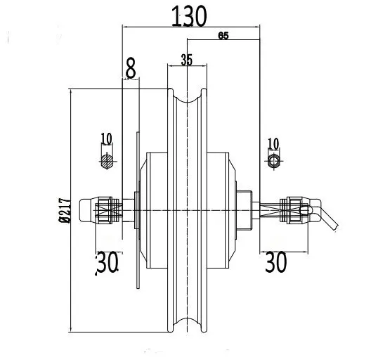 12inch 500w. motor drawing