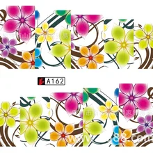 Европа и Америка Горячая палка полностью водяная маркировка Маникюр Цветочные наклейки цветы япония красивые наклейки для ногтей Французский-s