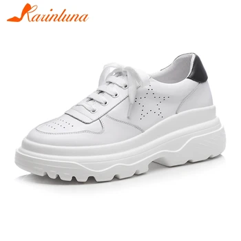 

Karinluna 2020 Brand New stylish top quality on sale comfortable heels vulcanize flat platform shoes women