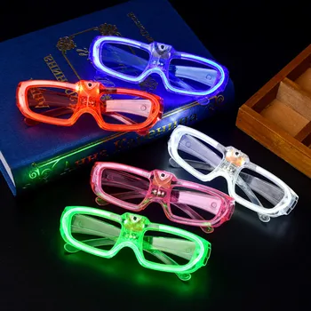 

10pcs/lot Party Christmas Glow Fluorescence Glasses LED Glasses Light Luminous Sticks Neon Xmas Party Flashing Novelty Toy