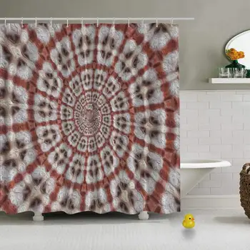 

Colorful Digital Graphic Kaleidoscope Symmetry Mandala Shower Curtain for Guest Suite,72''L x 72''W