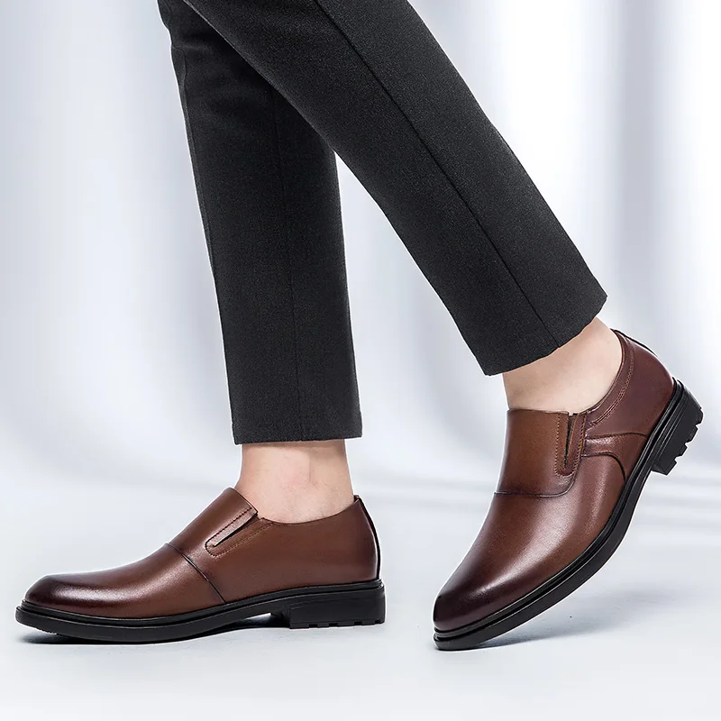 Г. Новые мужские кожаные туфли мужские классические модельные туфли на плоской подошве кожаные итальянские официальные Туфли-оксфорды, деловая обувь размера плюс 38-47*9179