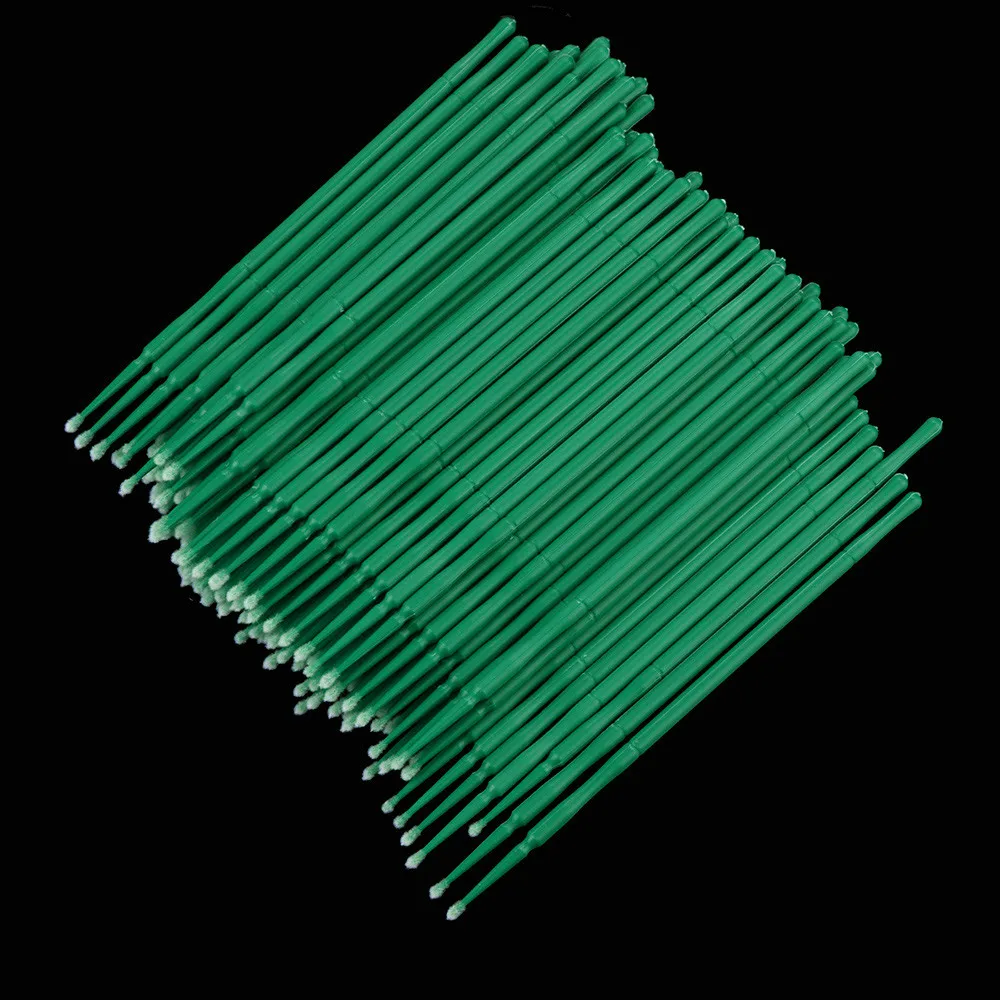 100pc Microblading Micro Brushes Swab Lint Free Tattoo Permanent Supplies Tattoo Cleaning Stick Cotton Swab Multi-functional