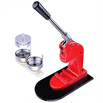

Tinplate Badge Machine Manual Badge Machine 72MM Press Card Badge Machine Badge Making Machine with 500 Pcs Button Parts