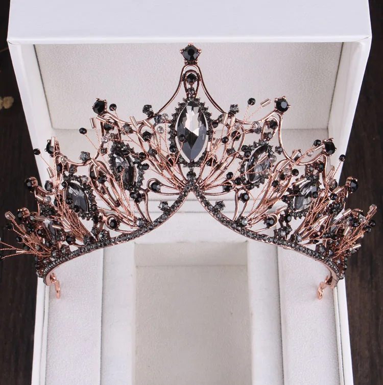 Baroque Silver Color Crystal Leaf Bridal Jewelry Sets Rhinestone Crown Tiaras Choker Necklace Earring African Beads Jewelry Set bridal jewelry sets
