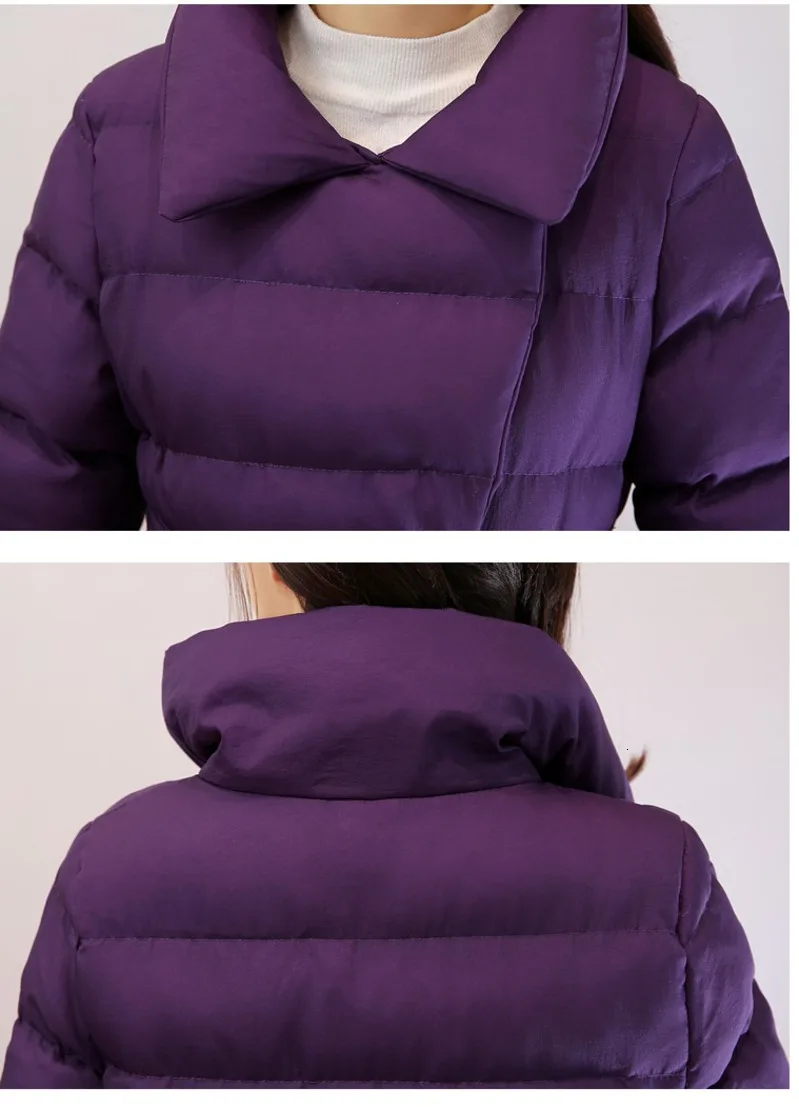 [EAM] Свободная облегающая куртка с бантиком, темпераментный пуховик, новинка, с капюшоном, с длинным рукавом, теплая Женская парка, модная, Осень-зима, 1H101