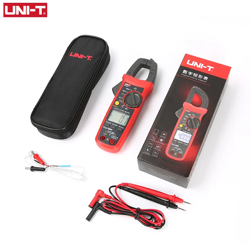 UNI T UNI-T UT202A+ UT204+ цифровой AC DC токовые клещи мультиметр True RMS 400-600A Авто диапазон Вольтметр Сопротивление Тест