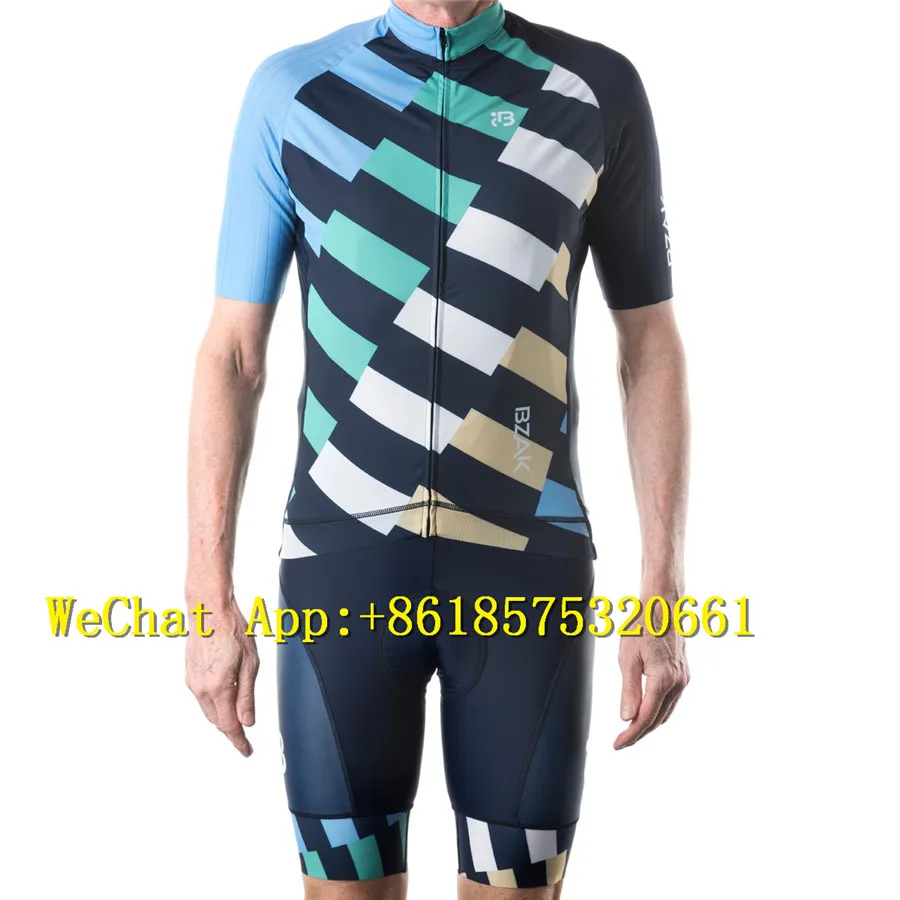 Jersey Sets 2 Комплект для велоспорта Мужская одежда для велоспорта Одежда дышащая анти-УФ велосипедная одежда/короткий рукав Велоспорт Джерси нагрудник короткий комплект - Цвет: Jersey Sets 2