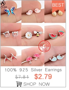 Fashion Earings Jewelry Silver Color Small Pearl Cat Stud Earrings for Women Girls Summer Daisy Flower Earring pendientes mujer