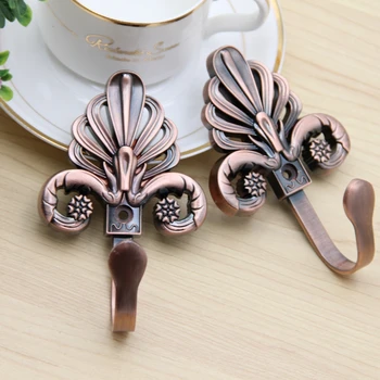 

New European Zinc Alloy Large Leaf Curtain Hook Wall Hook Curtain Hook Strap Hanging Ball Hooks