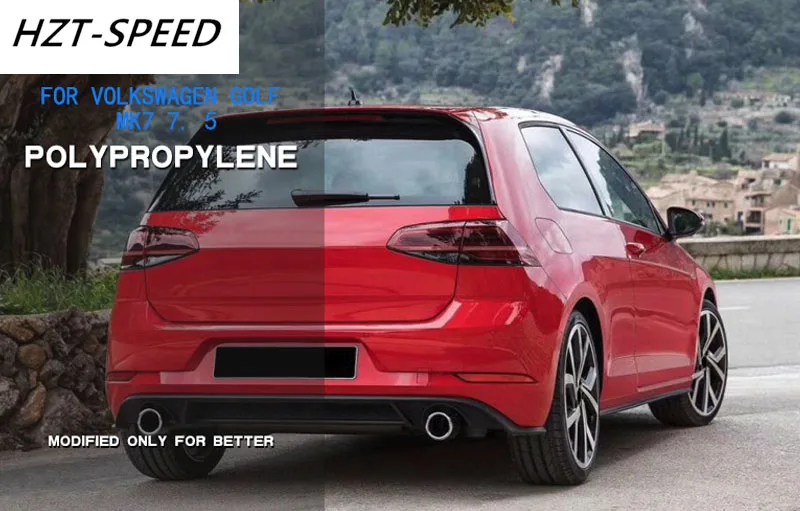 PP автомобильный протектор бампер задняя губка для VOLKSWAGEN GOLF 7.5GTI стиль автомобиля