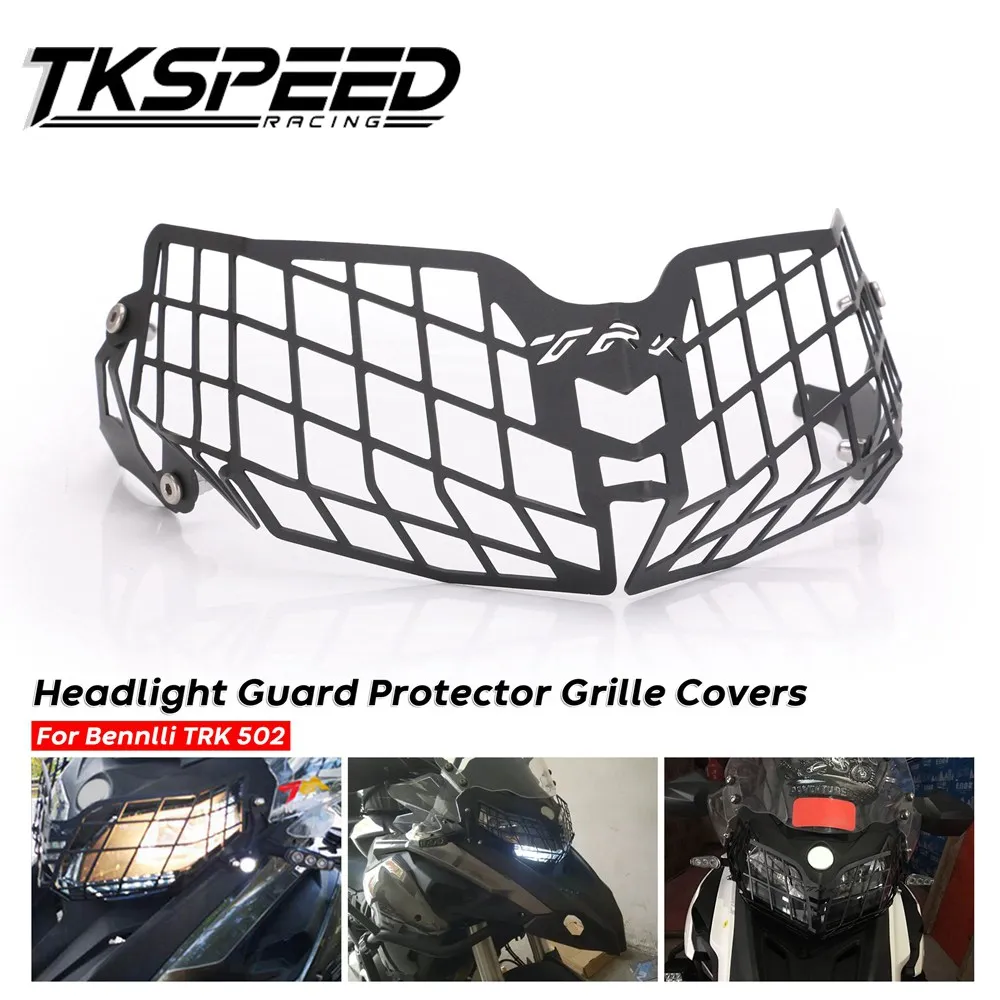 

Motorcycle Headlight Grille Light Cover Protective Guard For Benelli TRK502 TRK 502 Moto Parts