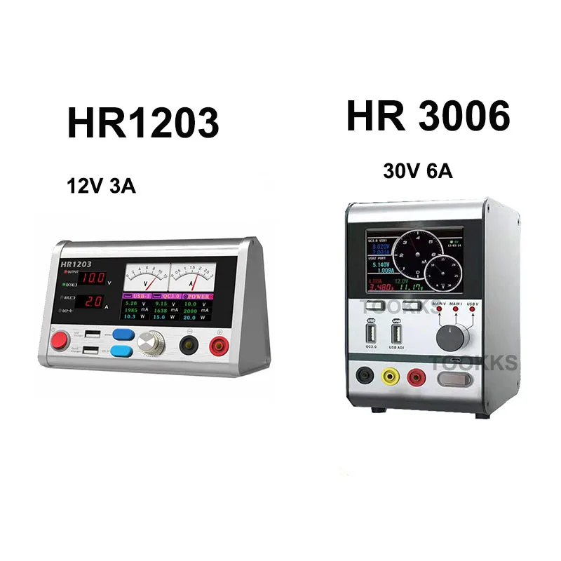 HR3006 30 в 6A интеллектуальный регулятор напряжения Ток Мощность 6A осциллограф метр с быстрой зарядкой через usb порт телефон инструмент для ремонта