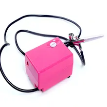 Изысканная Красота Косметика 7.5L/мин 15-25PSI Рабочая струя под давлением потока мини-распылитель комплект пневматического насоса 110 v-230 v