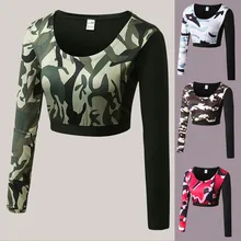 Женский бесшовный укороченный Топ с длинным рукавом для йоги, для спортзала, бега, спортивной одежды для фитнеса, женские эластичные облегающие для тренировок Топы