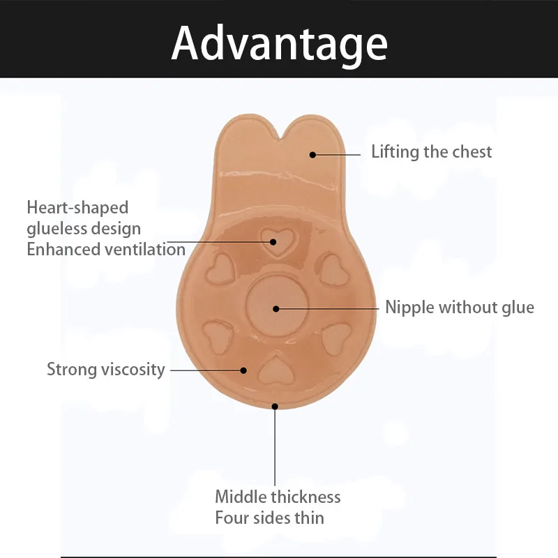 Многоразовые женские лепестки груди, невидимая накладка на сосок, силиконовые Стикини наклейки на грудь, клейкий липкий бюстгальтер, нижнее белье