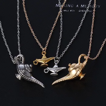 

Anime Aladdin And The Magic Lamp Cosplay Necklace Prop Halloween Horror Alloy Costume Crazy Party Cool Play Girl Gift Drop Ship