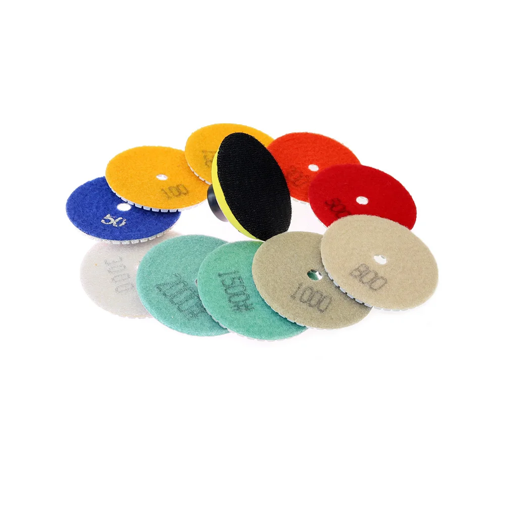 Meule à Béton De 10,2 Cm, Disque De Polissage à Coupe Diamantée à 12 Segments Pour Ciment, Marbre, Roche, Maçonnerie, Béton, Etc