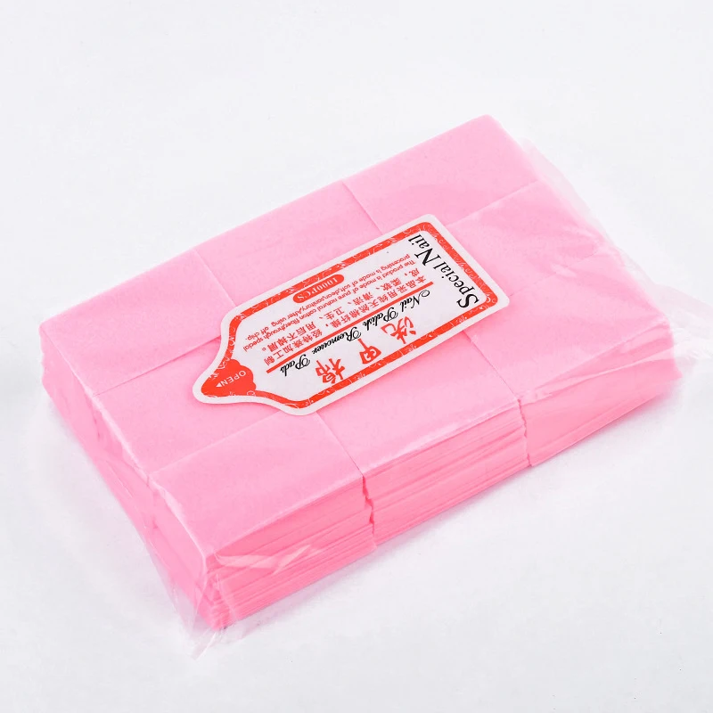 600Pcs Lint-Free Nail Wipes Napkin For Manicure Nail Gel Polish Removal Wraps Cotton Nail Polish Remover Nail Art Tools