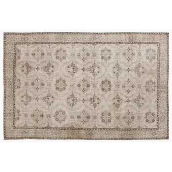

Handmade Beige Vintage English English Area Rug 193x305 Cm-6'4''X10'0''