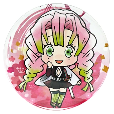 Demon Slayer: Kimetsu no Yaiba значок аниме Tomioka Giyuu Muichirou Rengoku Kyoujurou Sanemi Mitsuri металлический значок брошь на булавке - Окраска металла: 05 Kanroji Mitsuri