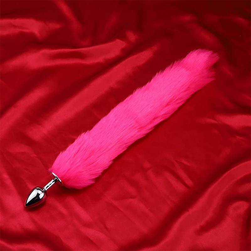 Fox Tail Anal Plug In Adult Games , Stainless steel Anal Pleasure Bead Butt Plug Stimulator Sex Products Flirt Toys For Women Fox Tail Anal Plug In Adult Games , Stainless steel Anal Pleasure Bead Butt Plug Stimulator Sex Products Flirt Toys For Women