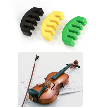 

1pcs 3 ColorsAcoustic Violin Mute Silencer For 4/4 Full Violino Practice Accessories Colorful Rubber Mute Five-prong Mute