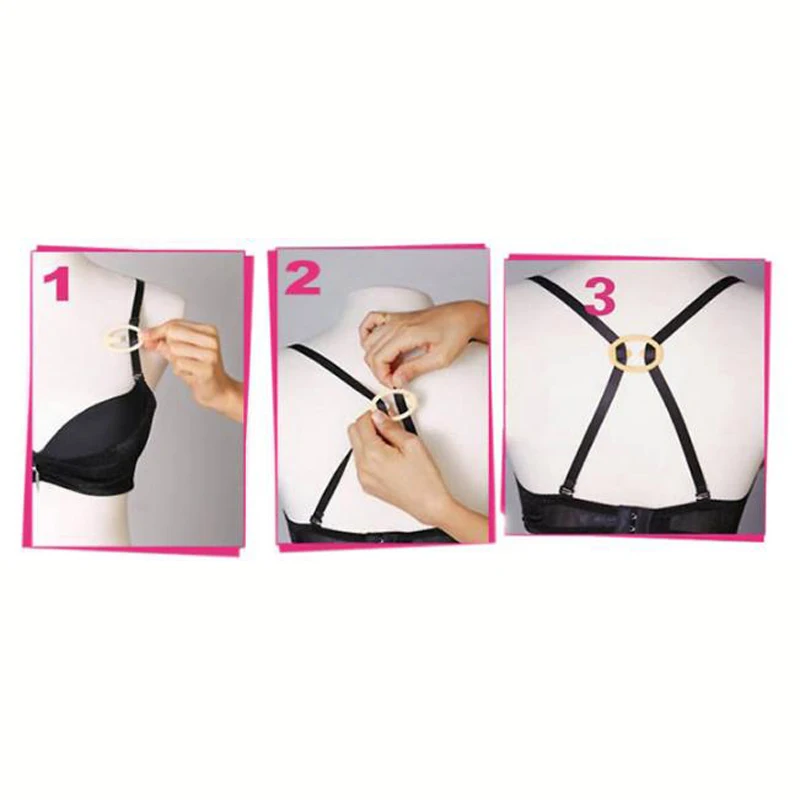 9x Bra Strap Clipper Push Up Clip Control Cleavage Boost Buckle