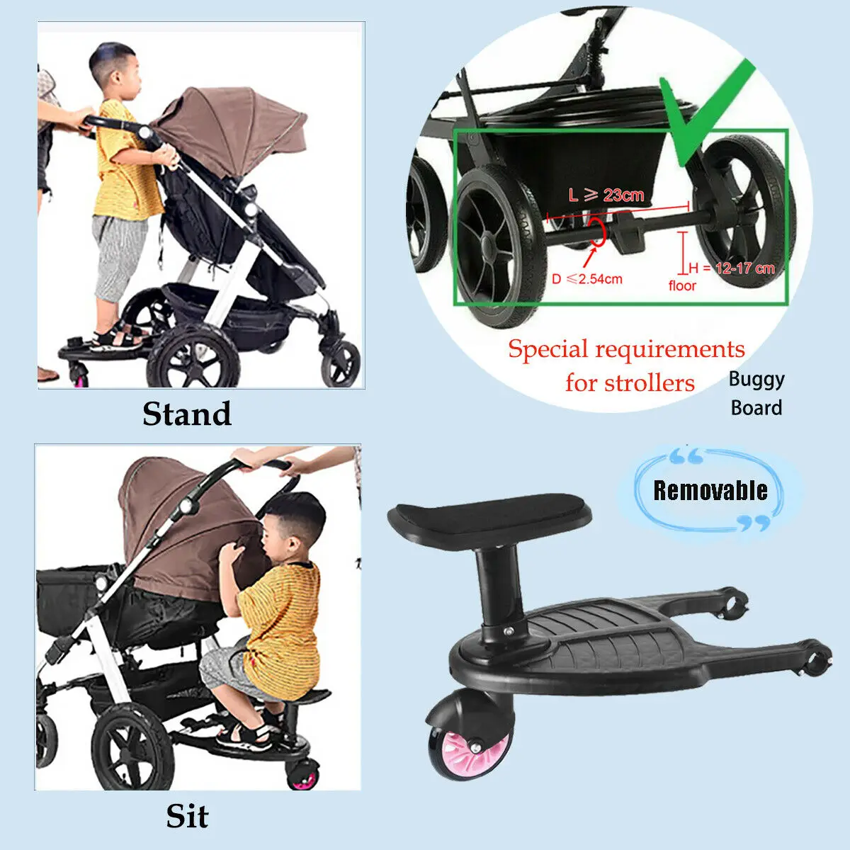 detectie Ongewijzigd opzettelijk Honhill meerijdplankje kinderwagen Tweede kinderwagenpedaal Voor Twins Baby  Accessoires Organizer Wandelwagen Rollboard|Gereedschapsdelen| - AliExpress