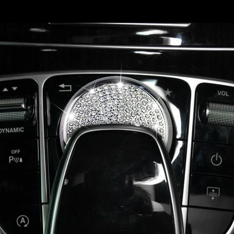 1 шт. модифицированный декоративный интерьер для Mercedes-Benz GLC260 Центральная контрольная мультимедийная кнопка с фиксацией c-класса C200LE300