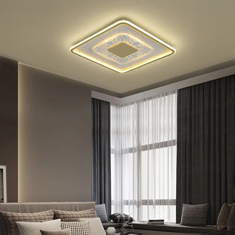 

Modern LED Ceiling lights for Living Room Bedroom Ceiling Lamp Gold Ultra-thin Kitchen Dimmable Ceiling-mounted Luminaire