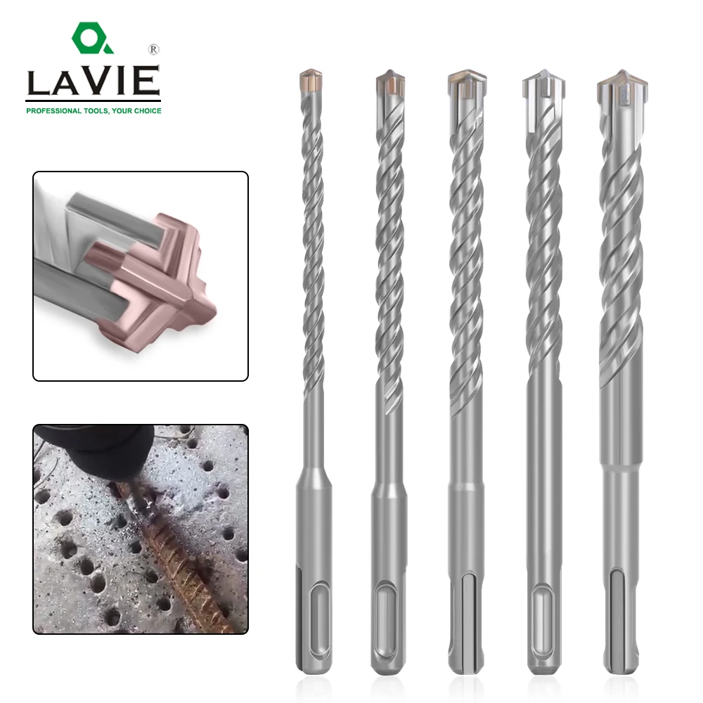 5pcs Electric Hammer SDS Plus Drill Bit Set Cross Tips 4 Cutters 160mm for Concrete Wall Brick Block Masonry Drilling Bits 6mm 5pcs electric hammer sds plus drill bit set flat tip 2 cutters 160mm for concrete wall brick block masonry drilling bits 6 8mm