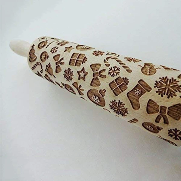 Скалка для тиснения с рисунком рождественского подарка самостоятельной сборки