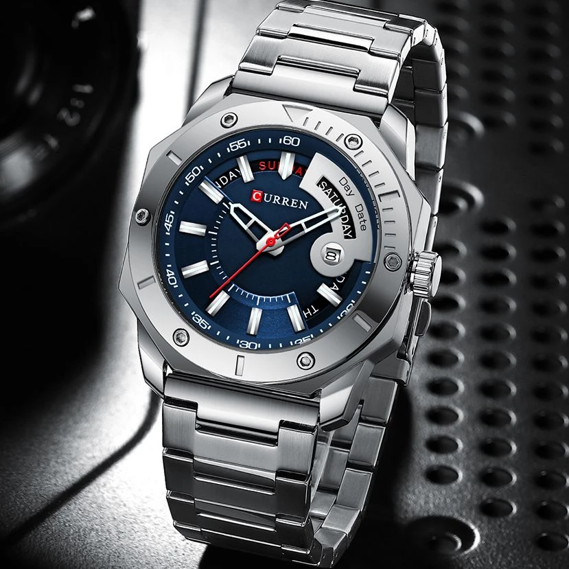 2022 Male Watch Men‘s Watches For Man relógio masculino orologio uomo  Men's Watch Curren Stainless Steel Strap For Men's Gift