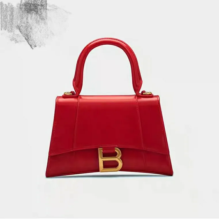 

2019 New Style WOMEN'S Bag A Xi Brother Celebrity Style WOMEN'S Bag Box Calfskin Hourglass Sand Filter Bag B Word Buckle Trendy