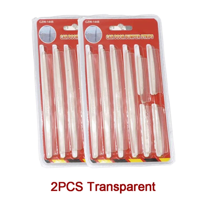 8pcs/set Car Door Side Edge Protector Strip Auto SUV Scrape Guard Bumper Handle Protective Cover Sticker Universal Auto Decal 2PC Transparent