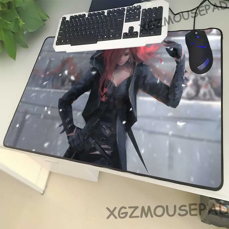 XGZ аниме большой размер игровая мышь замок сбоку сексуальная девушка ноутбук стол из поликарбоната Pad Акварельная печать резиновая нескользящая большая акция